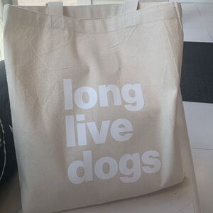 RARE long live dogs canvas tote from the farmer’s dog